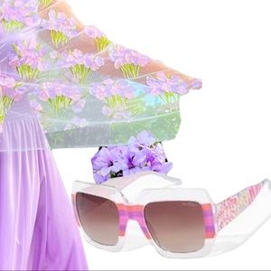 Lilly Pulitzer Sunglasses Pink Purple Floral